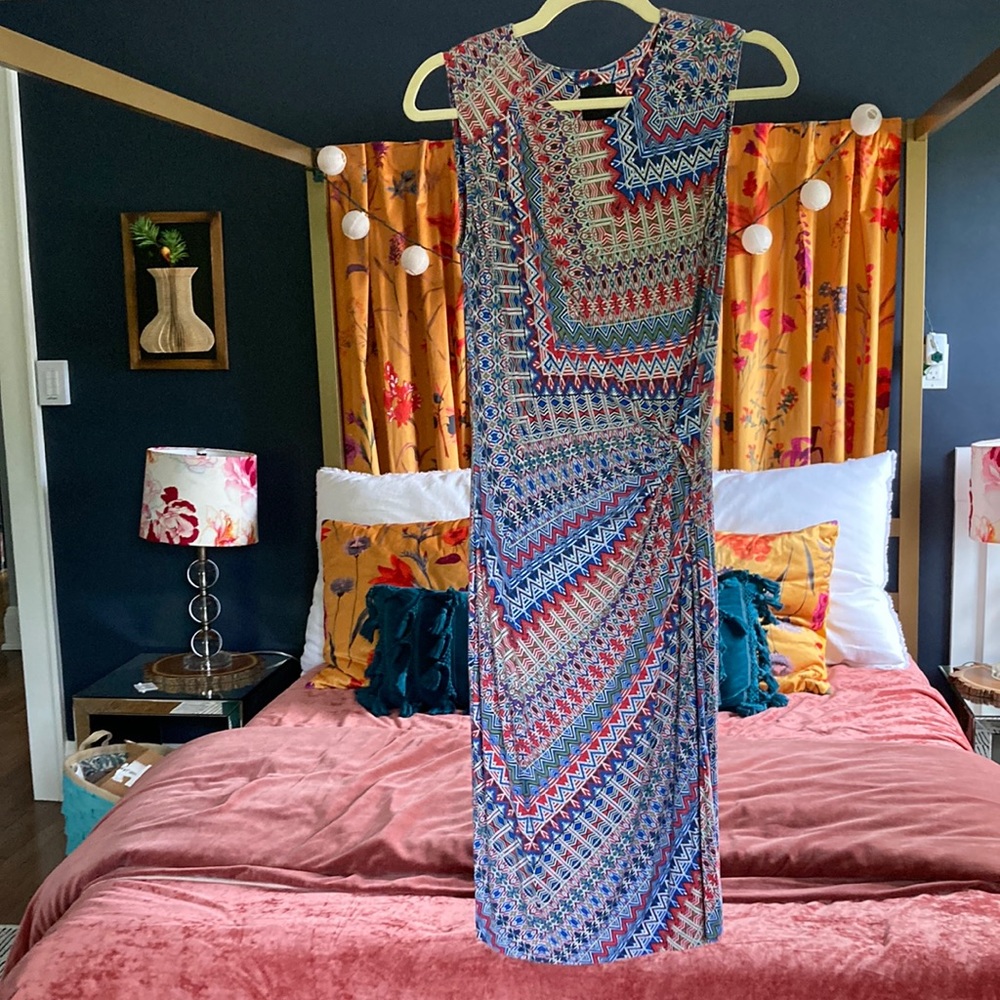 Twist front dress
